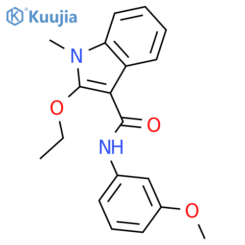 1H-Indole-3-carboxamide, 2-ethoxy-N-(3-methoxyphenyl)-1-methyl- structure