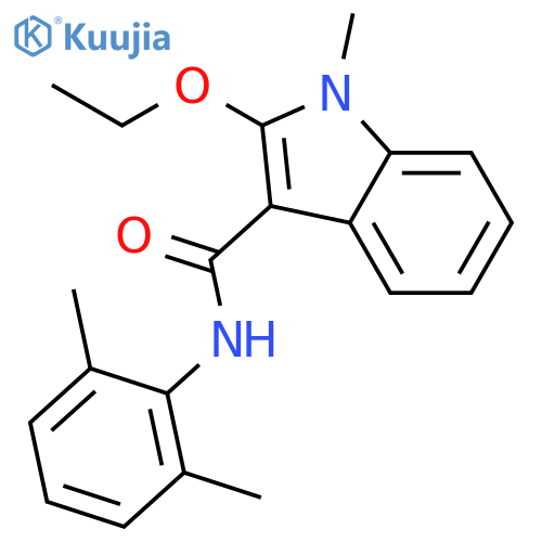 1H-INDOLE-3-CARBOXAMIDE, N-(2,6-DIMETHYLPHENYL)-2-ETHOXY-1-METHYL- structure