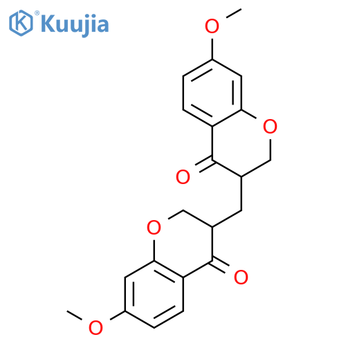 4H-1-BENZOPYRAN-4-ONE, 3,3'-METHYLENEBIS[2,3-DIHYDRO-7-METHOXY- structure