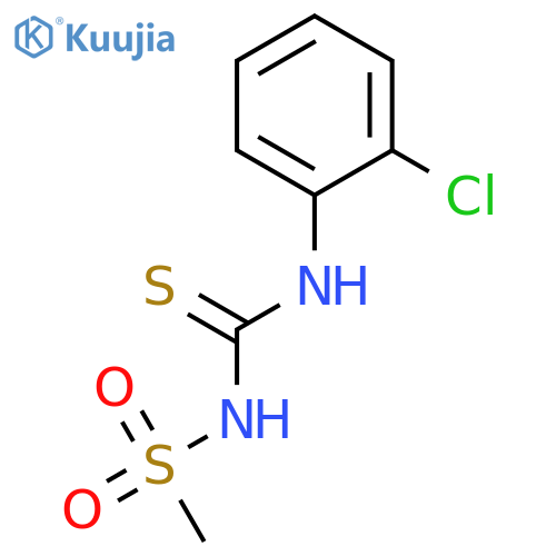 METHANESULFONAMIDE, N-[[(2-CHLOROPHENYL)AMINO]THIOXOMETHYL]- structure