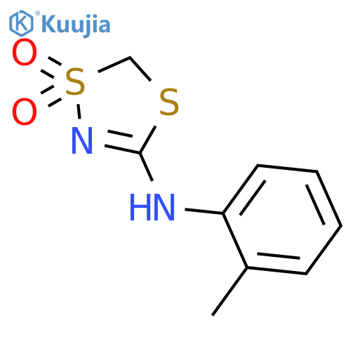 1,4,2-Dithiazol-3-amine, N-(2-methylphenyl)-, 1,1-dioxide structure