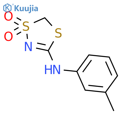 1,4,2-DITHIAZOL-3-AMINE, N-(3-METHYLPHENYL)-, 1,1-DIOXIDE structure
