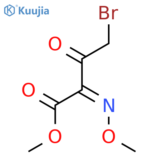 Butanoic acid, 4-bromo-2-(methoxyimino)-3-oxo-, methyl ester structure