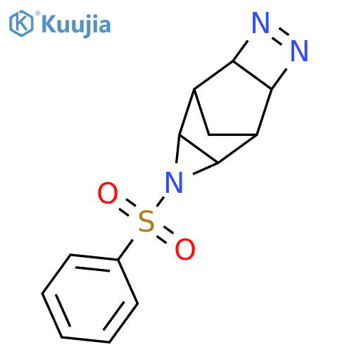 3,4,8-Triazatetracyclo[4.3.1.02,5.07,9]dec-3-ene, 8-(phenylsulfonyl)- structure
