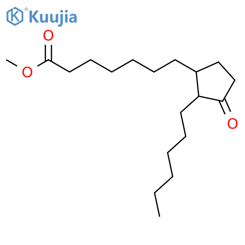 CYCLOPENTANEHEPTANOIC ACID, 2-HEXYL-3-OXO-, METHYL ESTER structure