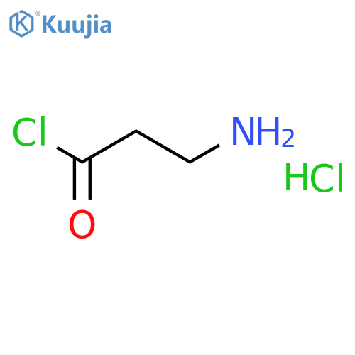 Propanoyl chloride, 3-amino-, hydrochloride structure