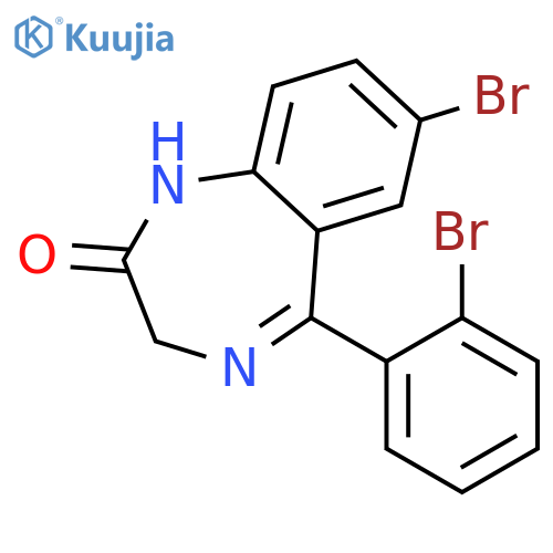 2H-1,4-Benzodiazepin-2-one, 7-bromo-5-(2-bromophenyl)-1,3-dihydro- structure