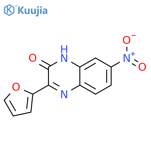 2(1H)-QUINOXALINONE, 3-(2-FURANYL)-7-NITRO- structure