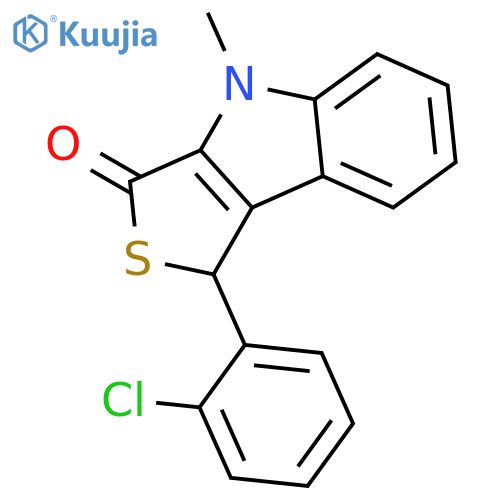 3H-THIENO[3,4-B]INDOL-3-ONE, 1-(2-CHLOROPHENYL)-1,4-DIHYDRO-4-METHYL- structure