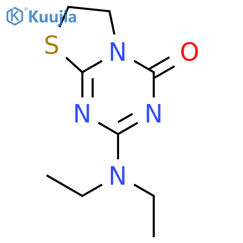 4H-Thiazolo[3,2-a]-1,3,5-triazin-4-one, 2-(diethylamino)-6,7-dihydro- structure