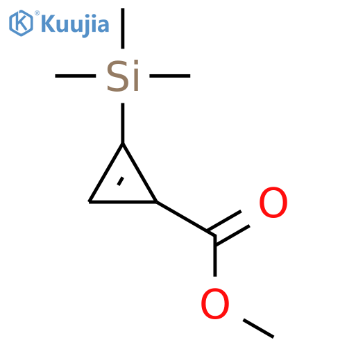2-Cyclopropene-1-carboxylic acid, 2-(trimethylsilyl)-, methyl ester structure