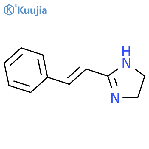1H-IMIDAZOLE, 4,5-DIHYDRO-2-(2-PHENYLETHENYL)- structure