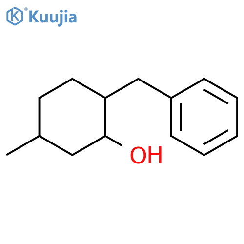 Cyclohexanol, 5-methyl-2-(phenylmethyl)- structure