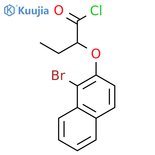 BUTANOYL CHLORIDE, 2-[(1-BROMO-2-NAPHTHALENYL)OXY]- structure