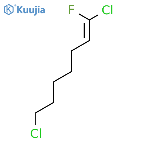 1-Heptene, 1,7-dichloro-1-fluoro-, (E)- structure