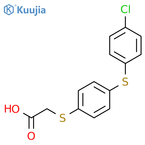 Acetic acid, [[4-[(4-chlorophenyl)thio]phenyl]thio]- structure