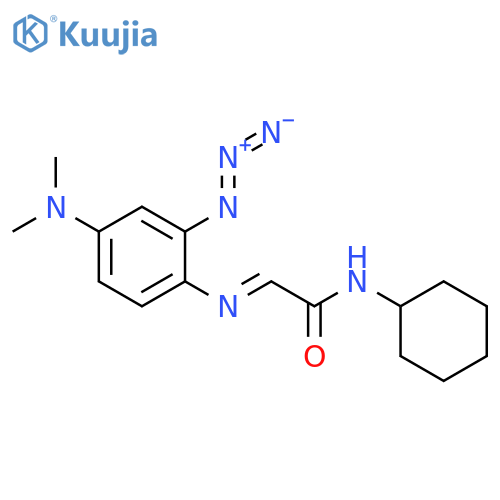 ACETAMIDE, 2-[[2-AZIDO-4-(DIMETHYLAMINO)PHENYL]IMINO]-N-CYCLOHEXYL- structure