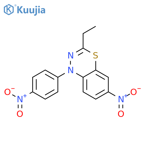 1H-4,1,2-Benzothiadiazine, 3-ethyl-6-nitro-1-(4-nitrophenyl)- structure