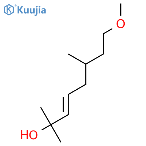 3-OCTEN-2-OL, 8-METHOXY-2,6-DIMETHYL- structure