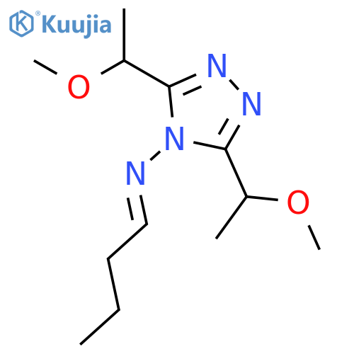 4H-1,2,4-Triazol-4-amine, N-butylidene-3,5-bis[(1S)-1-methoxyethyl]- structure