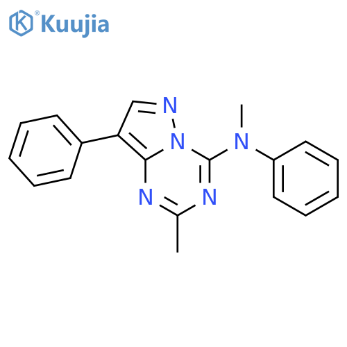 PYRAZOLO[1,5-A]-1,3,5-TRIAZIN-4-AMINE, N,2-DIMETHYL-N,8-DIPHENYL- structure