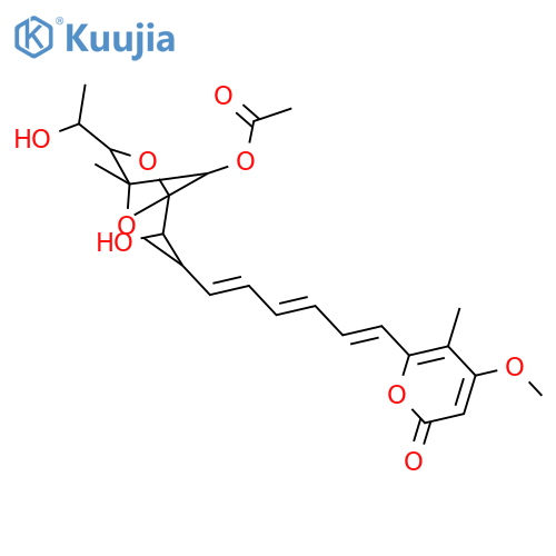 2H-Pyran-2-one,6-[(1E,3E,5E)-6-[(1S,3S,4S,5S,7R,8S)-8-(acetyloxy)-4-hydroxy-7-[(1R)-1-hydroxyethyl]-1,5-dimethyl-2,6-dioxabicyclo[3.2.1]oct-3-yl]-1,3,5-hexatrien-1-yl]-4-methoxy-5-methyl- structure