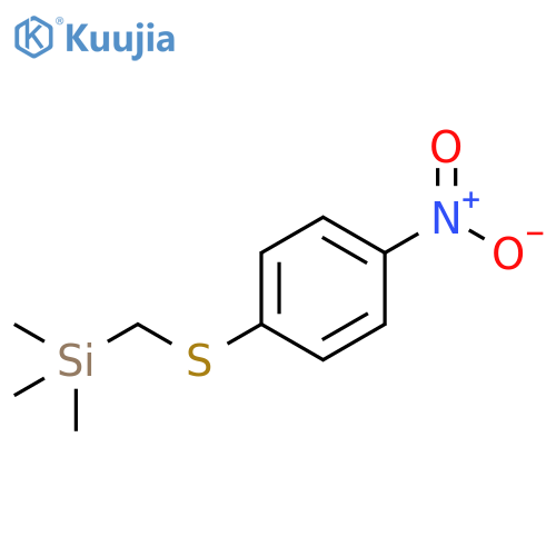Silane, trimethyl[[(4-nitrophenyl)thio]methyl]- structure