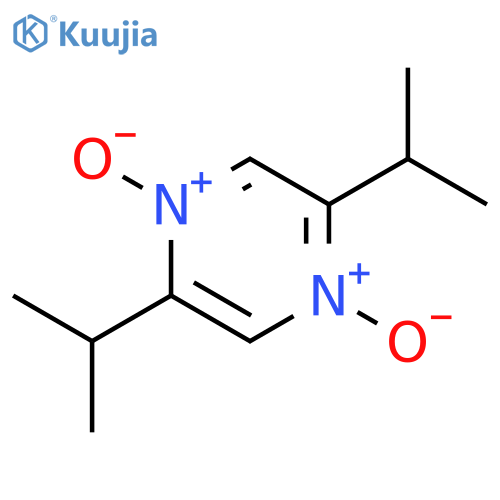 Pyrazine, 2,5-bis(1-methylethyl)-, 1,4-dioxide structure