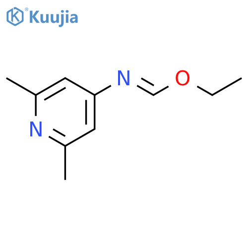METHANIMIDIC ACID, N-(2,6-DIMETHYL-4-PYRIDINYL)-, ETHYL ESTER structure
