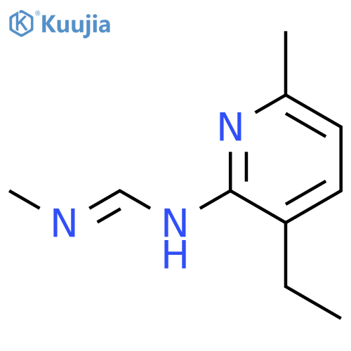 Methanimidamide, N-(3-ethyl-6-methyl-2-pyridinyl)-N'-methyl- structure