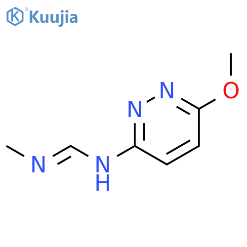 METHANIMIDAMIDE, N-(6-METHOXY-3-PYRIDAZINYL)-N'-METHYL- structure