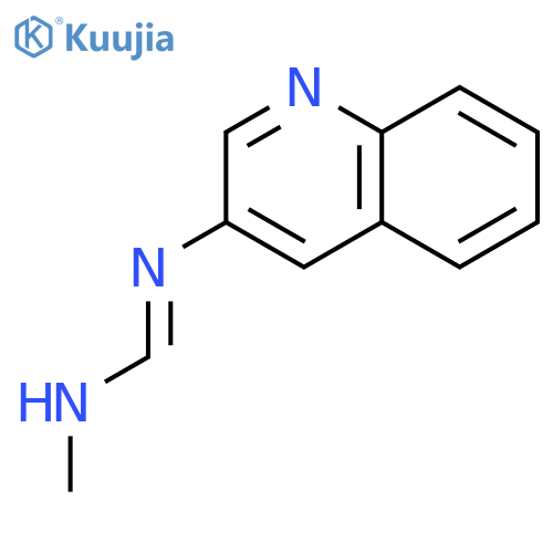 METHANIMIDAMIDE, N-METHYL-N'-3-QUINOLINYL- structure