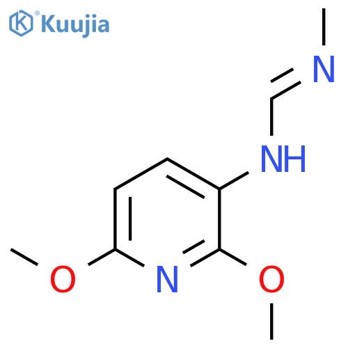 Methanimidamide, N-(2,6-dimethoxy-3-pyridinyl)-N'-methyl- structure