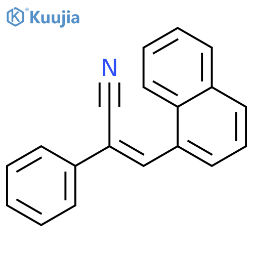 Benzeneacetonitrile, a-(1-naphthalenylmethylene)- structure