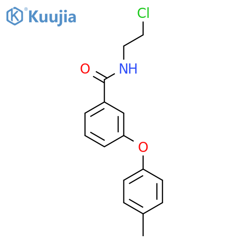 BENZAMIDE, N-(2-CHLOROETHYL)-3-(4-METHYLPHENOXY)- structure