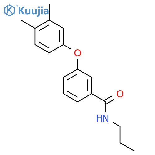 Benzamide, 3-(3,4-dimethylphenoxy)-N-propyl- structure