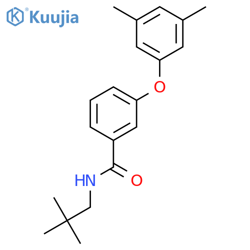 Benzamide, 3-(3,5-dimethylphenoxy)-N-(2,2-dimethylpropyl)- structure