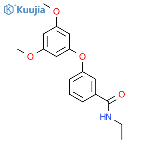 Benzamide, 3-(3,5-dimethoxyphenoxy)-N-ethyl- structure