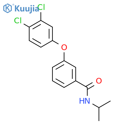 Benzamide, 3-(3,4-dichlorophenoxy)-N-(1-methylethyl)- structure
