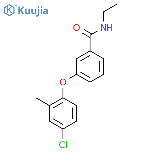 BENZAMIDE, 3-(4-CHLORO-2-METHYLPHENOXY)-N-ETHYL- structure
