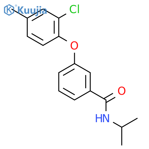 BENZAMIDE, 3-(2-CHLORO-4-METHYLPHENOXY)-N-(1-METHYLETHYL)- structure