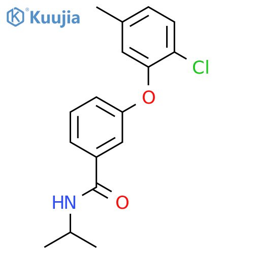 Benzamide, 3-(2-chloro-5-methylphenoxy)-N-(1-methylethyl)- structure