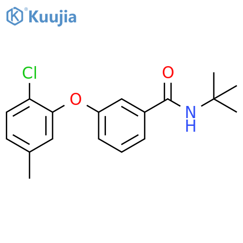 BENZAMIDE, 3-(2-CHLORO-5-METHYLPHENOXY)-N-(1,1-DIMETHYLETHYL)- structure