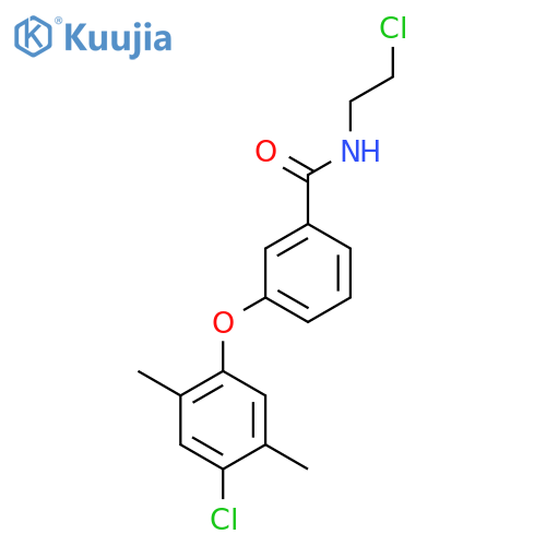 Benzamide, 3-(4-chloro-2,5-dimethylphenoxy)-N-(2-chloroethyl)- structure