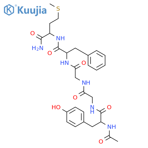 L-Methioninamide, N-acetyl-L-tyrosylglycylglycyl-L-phenylalanyl- structure