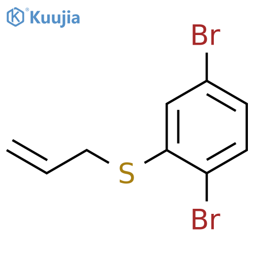 BENZENE, 1,4-DIBROMO-2-(2-PROPENYLTHIO)- structure