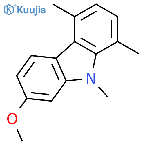 9H-Carbazole, 7-methoxy-1,4,9-trimethyl- structure