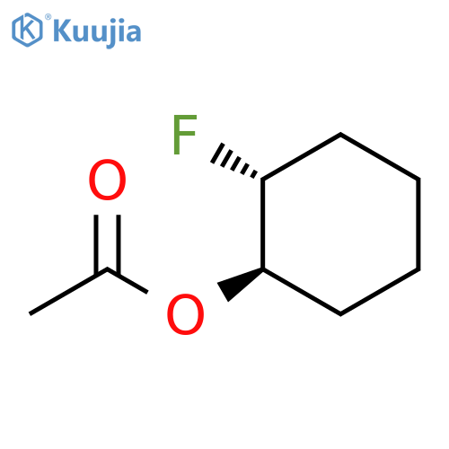 Cyclohexanol, 2-fluoro-, acetate, (1R,2R)-rel- structure