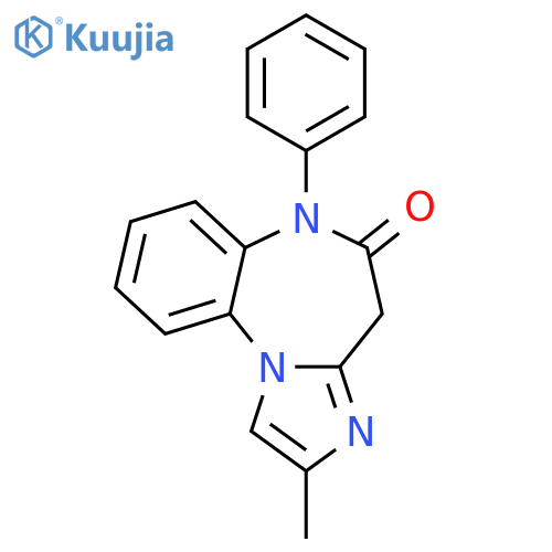 4H-IMIDAZO[1,2-A][1,5]BENZODIAZEPIN-5(6H)-ONE, 2-METHYL-6-PHENYL- structure
