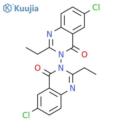 [3,3'(4H,4'H)-BIQUINAZOLINE]-4,4'-DIONE, 6,6'-DICHLORO-2,2'-DIETHYL- structure